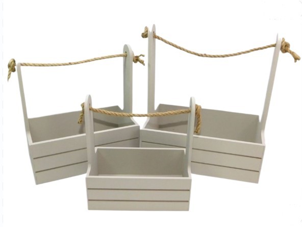 0011662 Ящик для декора Набор 3 в 1 (29*18*33,25*15*30,21*12*23) Серый пастель