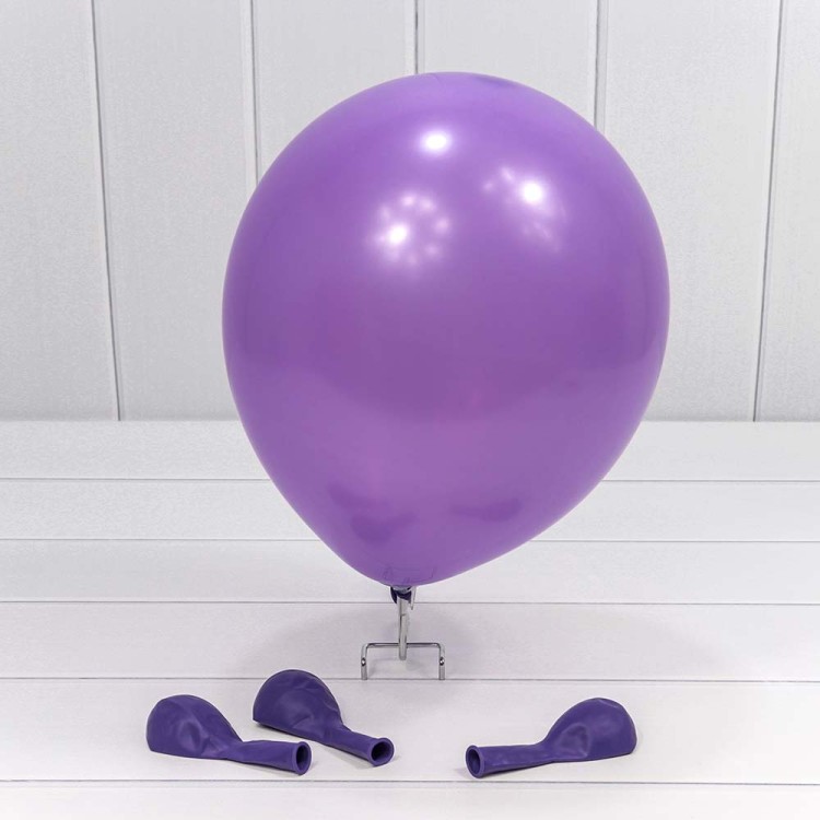 12300/8 Шарики воздушные из латекса "Пастель" 12"/30см (100 шт.) 2,8г Фиолетовый 1/50