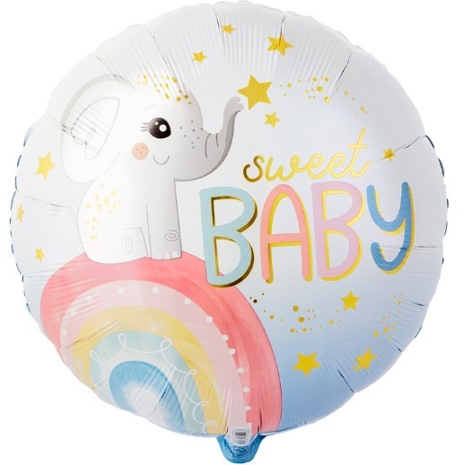 1202-4287 BABY Слоненок Радуга сатин 