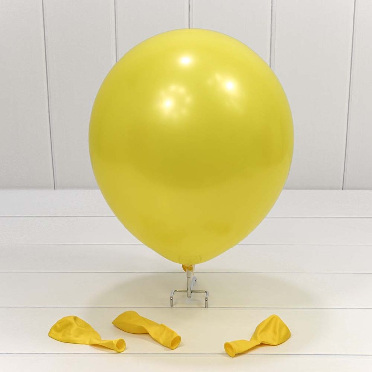 12300/9 Шарики воздушные из латекса "Пастель" 12"/30см (100 шт.) 2,8г Жёлтый 1/50