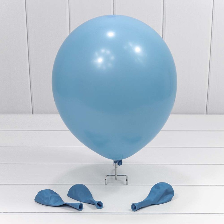 12300/11 Шарики воздушные из латекса "Пастель" 12"/30см (100 шт.) 2,8г Голубой 1/50