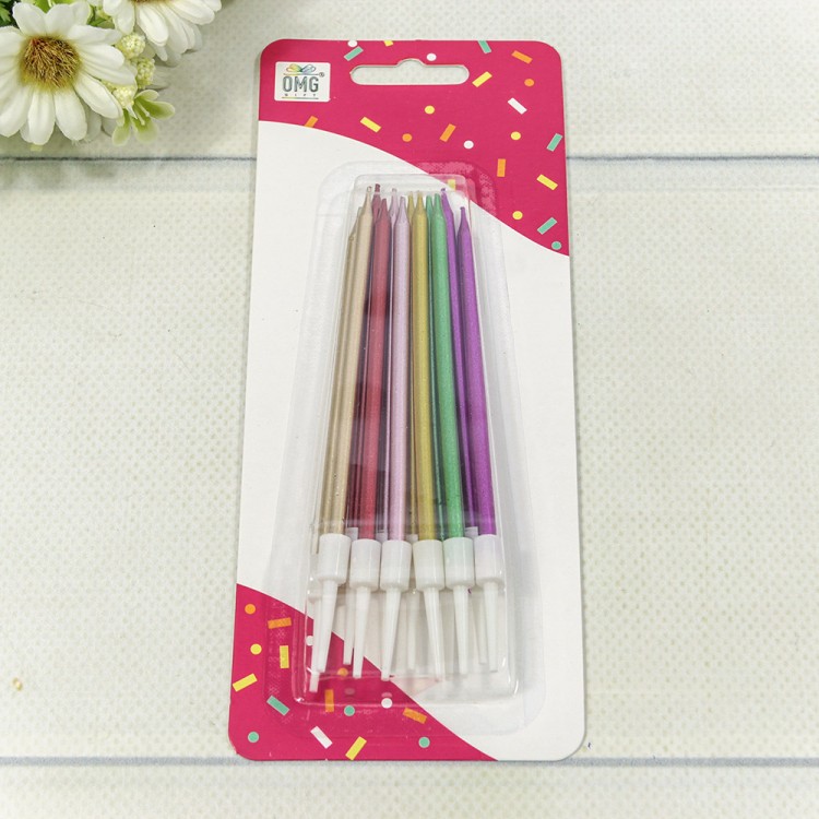 20010-50 Свечи для торта набор (12 шт.) 10см (микс) 1/24 1/288 20010-50 Свечи для торта набор (12 шт.) 10см (микс) 1/24 1/288