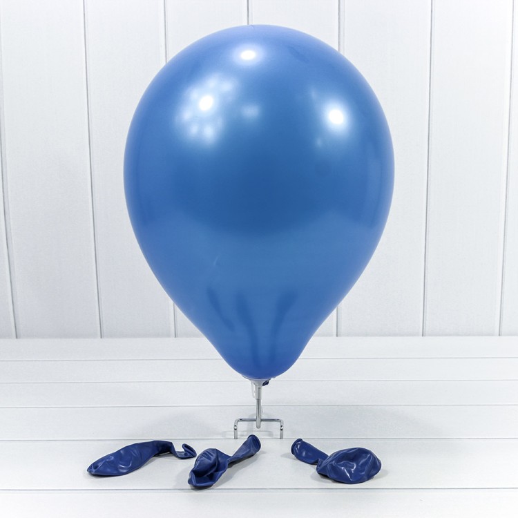 12300/14 Шарики воздушные из латекса "Пастель" 12"/30см (100 шт.) 2,8г Синий 1/50