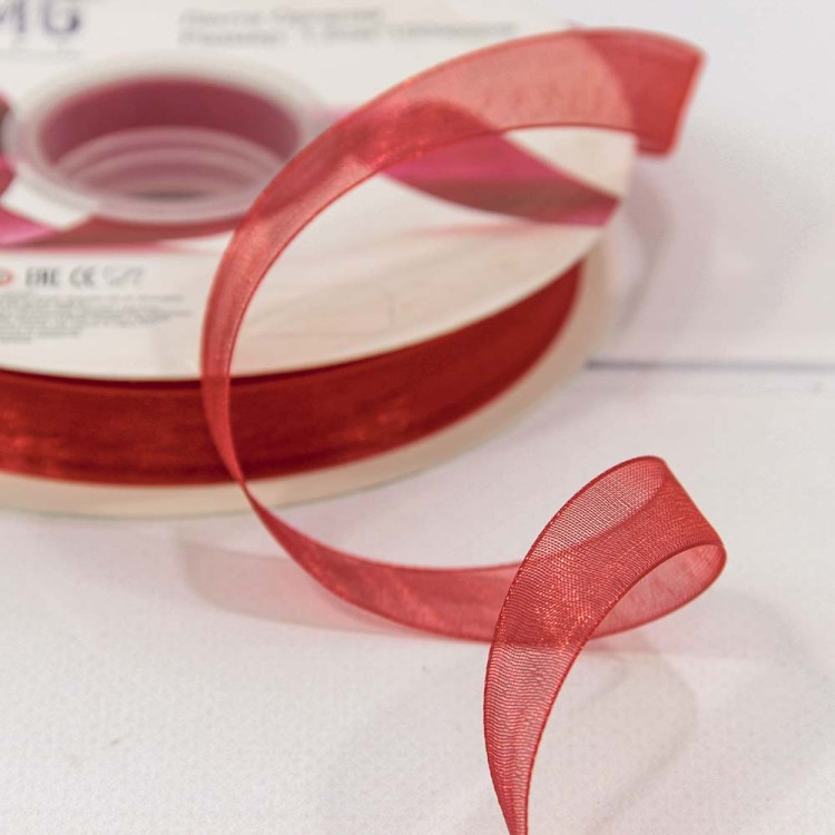 559-15/1026 Лента Органза 1,5см*100ярд Красный 1/13 1/52 559-15/1026 Лента Органза 1,5см*100ярд Красный 1/13 1/52