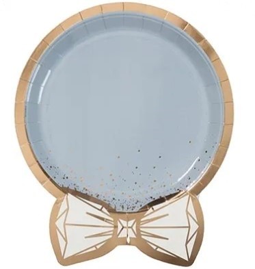 1502-5080 Тарелка фигур Свадьба LUX Grey 25см 6штG 1502-5080 Тарелка фигур Свадьба LUX Grey 25см 6штG