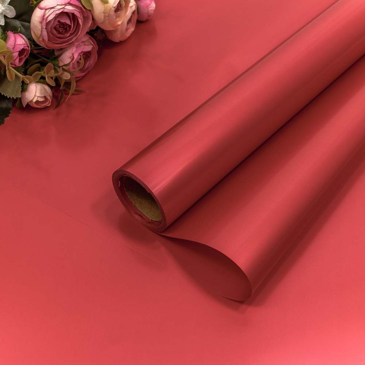 1638/193 Плёнка 0,58*10м "Корейская" 65мкм Малиново-красный 1/30 1638/193 Плёнка 0,58*10м "Корейская" 65мкм Малиново-красный 1/30