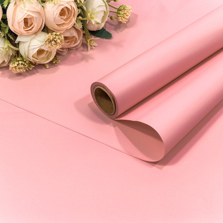 1638/699 Плёнка 0,58*10м матовая "Корейская" 65мкм Розовый 1/30 1638/699 Плёнка 0,58*10м матовая "Корейская" 65мкм Розовый 1/30