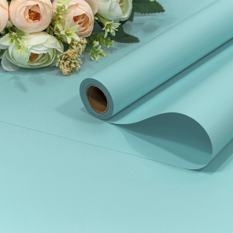 1638/635 Плёнка 0,58*10м матовая "Корейская" 65мкм Голубой-635 1/30 1638/635 Плёнка 0,58*10м матовая "Корейская" 65мкм Голубой-635 1/30