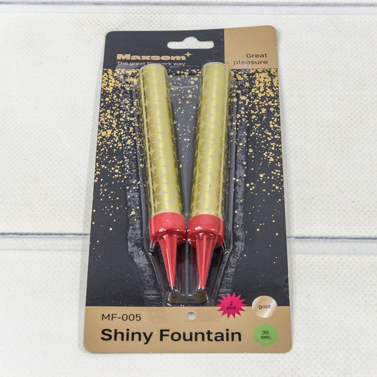 MF-005 Свечи для торта "Фонтан" набор (2 шт.) 10см 30(±5%)сек "Shiny Fountain" 1/180 MF-005 Свечи для торта "Фонтан" набор (2 шт.) 10см 30(±5%)сек "Shiny Fountain" 1/180