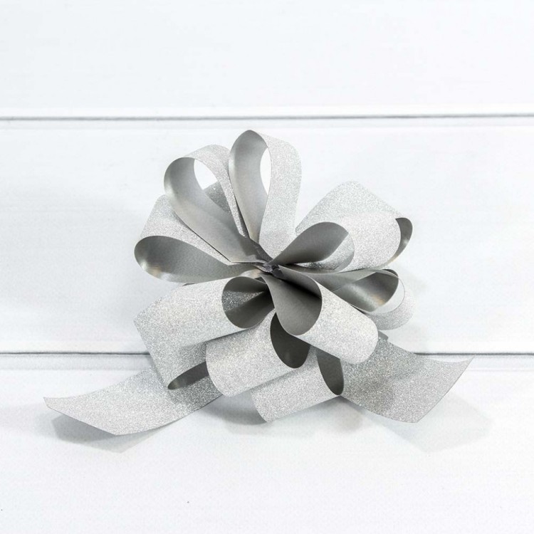 00052330S Бант-шар 3 см "Блеск" Серебряный 1/50 1/2000