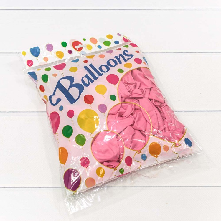 14400/5 Шарики воздушные из латекса "Макарун" 12"/30см (100 шт.) 2,8г Тёмно-розовый 1/60