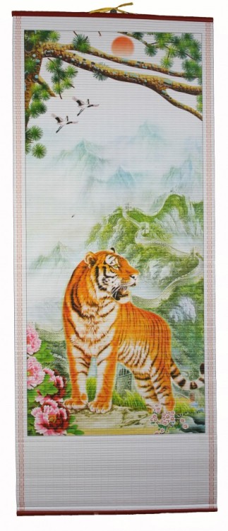 W-608 Бумажное панно с рисунком Тигр 320х840 мм W-608 Бумажное панно с рисунком Тигр 320х840 мм