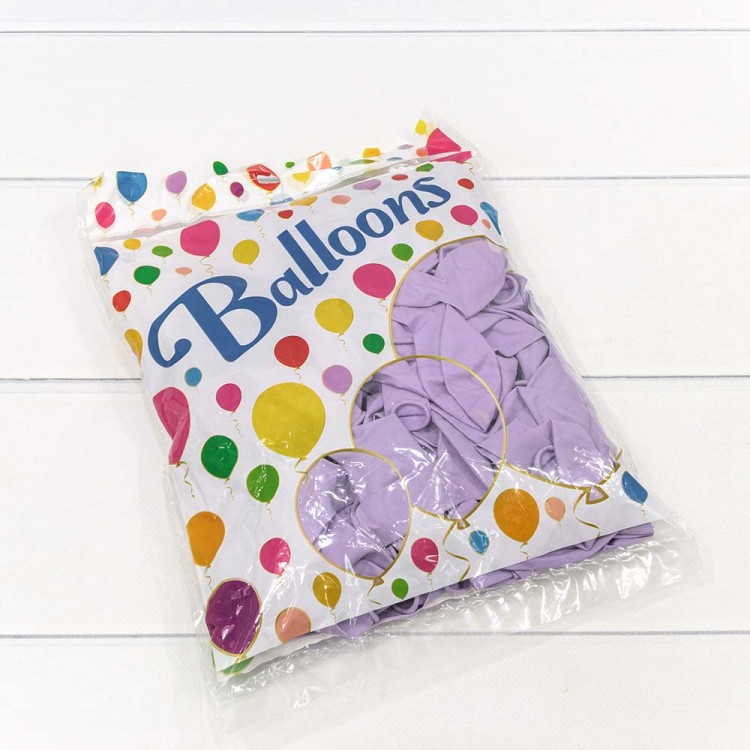 14400/6 Шарики воздушные из латекса "Макарун" 12"/30см (100 шт.) 2,8г Сиреневый 1/60