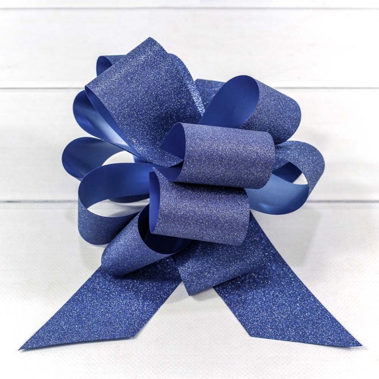 00052350L Бант-шар 5см "Блеск" Синий 1/50 1/1000