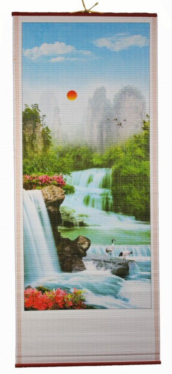 W-610 Бумажное панно с рисунком Аисты 320х840 мм W-610 Бумажное панно с рисунком Аисты 320х840 мм