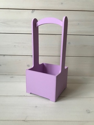 0010452 Ящик для декора 14х14х30 Сиреневый	