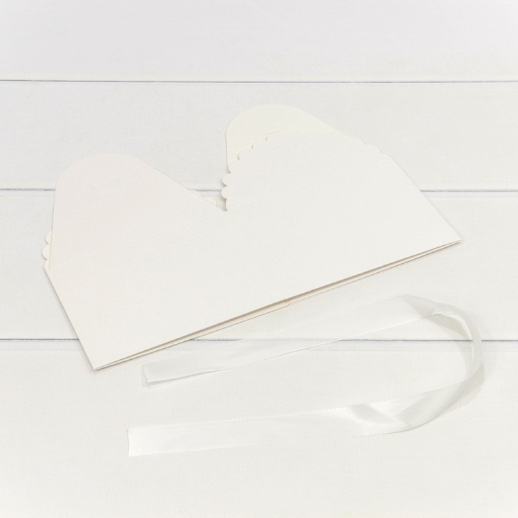 000920-7/3 Коробка Квадратная 14*14*10 сборная с атласной лентой Белый 1/20 1/500