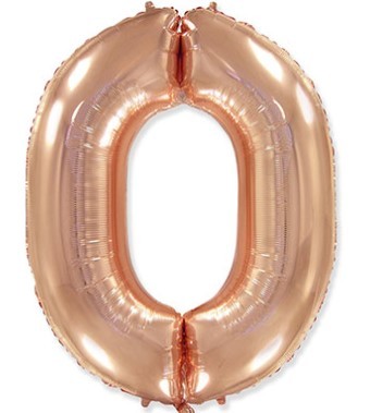 1207-3248 Шарик цифра "0", 101см Rose Gold 1207-3248 Шарик цифра "0", 101см Rose Gold