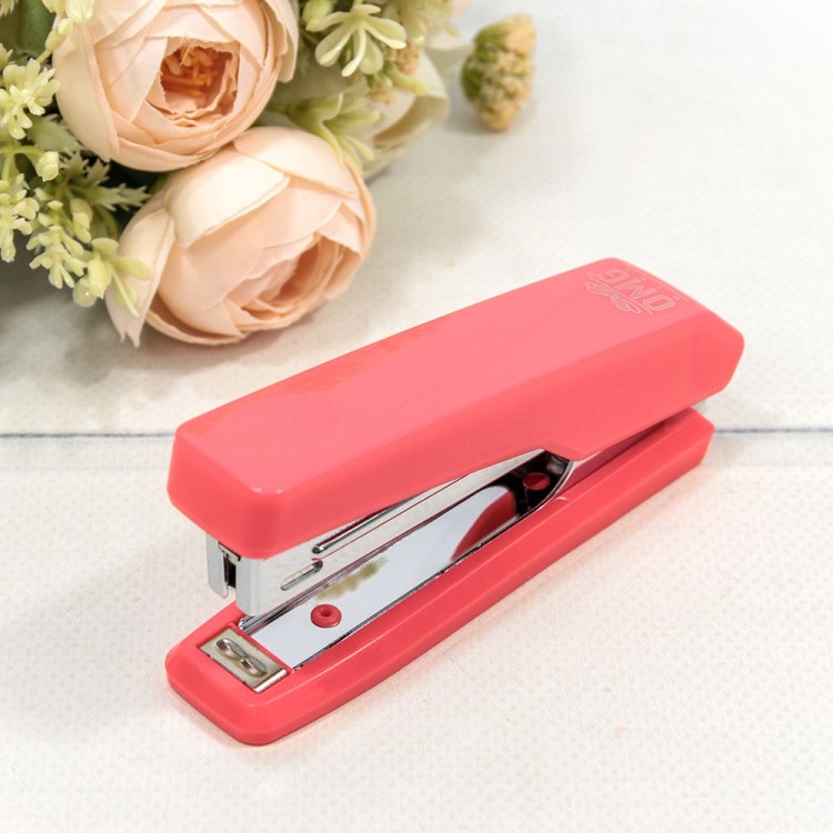 0002014/4 Степлер 11*4,5*2,5 Светло-красный 1/24 1/240