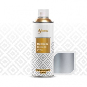 SNM002 Краска, эмаль-аэрозоль для декора Siana high quality – «металлик», 520 мл. Зеркальный хром