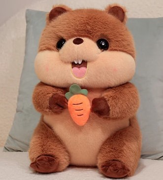 HY02830001BR Мягкая игрушка Хомяк размер 28см Коричневый HY02830001BR Мягкая игрушка Хомяк размер 28см Коричневый