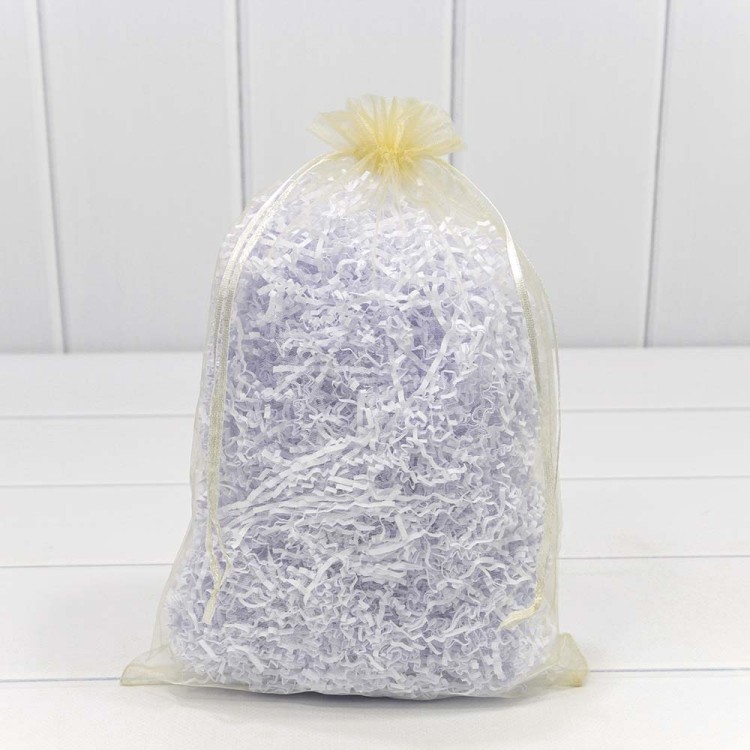 000801-1K Мешочки из органзы однотонные Бежевые 20*30см 1/100 1/2000 