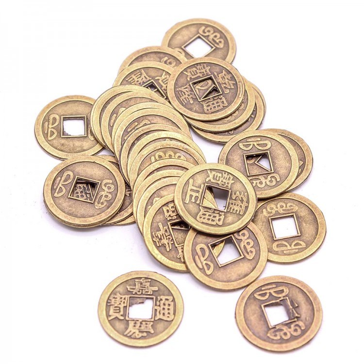 888997-38 Китайская монета (под бронзу) d=20 мм 888997-38 Китайская монета (под бронзу) d=20 мм