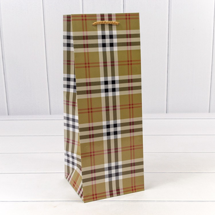 00038M Пакет подарочный "Клетки и полоски" (микс) 13*35*13 157г 1/20 1/240