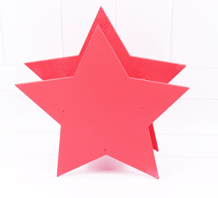 016-09 кашпо ЗВЕЗДА 24*24*9см, красный 1/1										