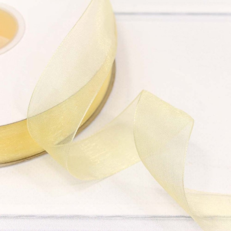 559-25/1008 Лента Органза 2,5см*100ярд Желтый 1/8 1/32 559-25/1008 Лента Органза 2,5см*100ярд Желтый 1/8 1/32