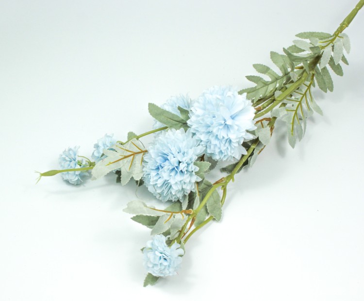303-01-080/01 Искусственные цветы Ветка Хризантемы 80 см Голубой 1/1 303-01-080/01 Искусственные цветы Ветка Хризантемы 80 см Голубой 1/1