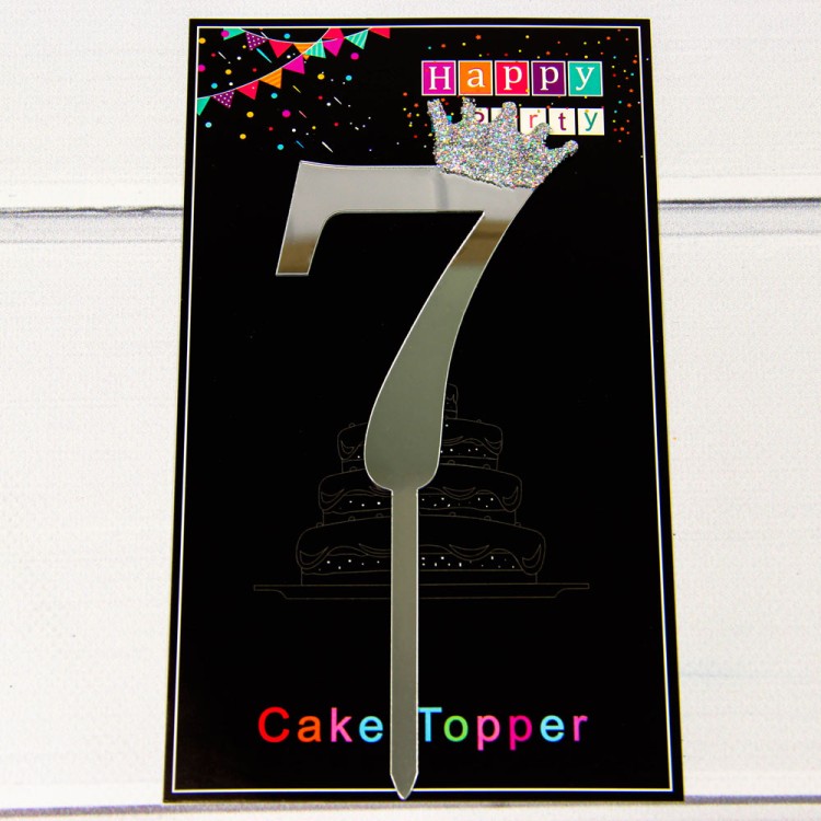 20019/7 Топпер "Цифра 7" 18*6см Серебряный 1/20 1/500 20019/7 Топпер "Цифра 7" 18*6см Серебряный 1/20 1/500