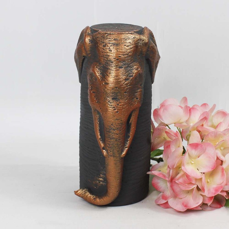 1009550004 СЛОН ХАТХИ Фигурка гипсовая интерьерная декоративная  H-200мм D-95мм