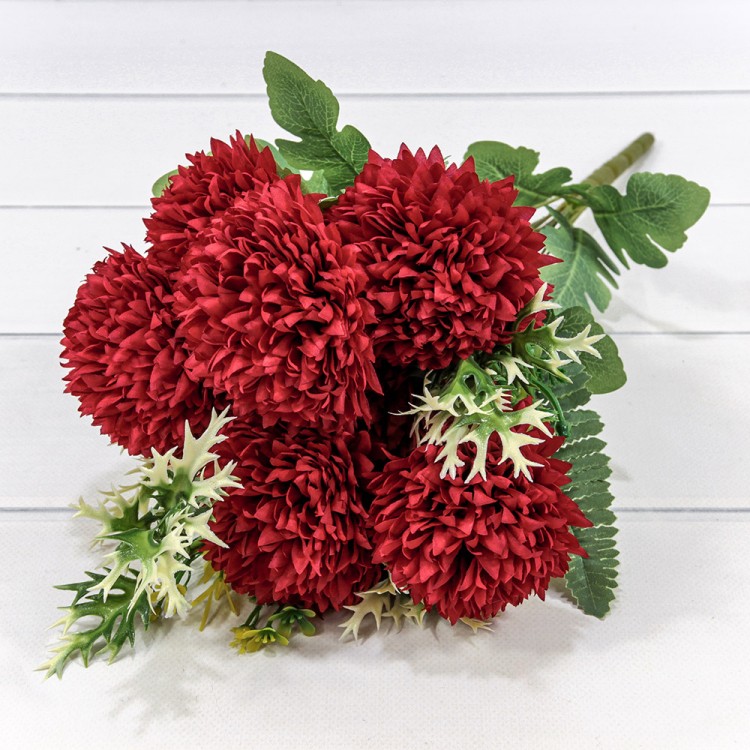 303-08-045/07 Искусственные цветы Хризантема 45 см 8 цветов Бордовый 1/1 303-08-045/07 Искусственные цветы Хризантема 45 см 8 цветов Бордовый 1/1