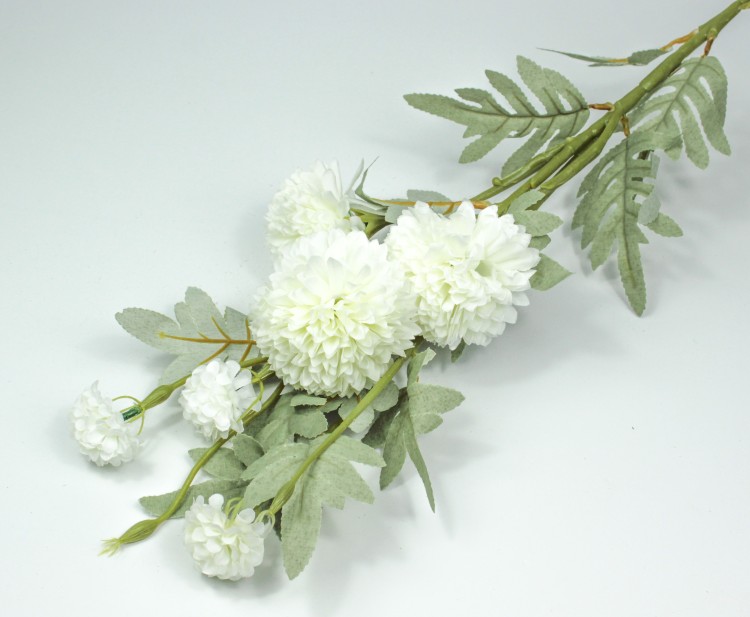 303-01-080/03 Искусственные цветы Ветка Хризантемы 80 см Белый 1/1 303-01-080/03 Искусственные цветы Ветка Хризантемы 80 см Белый 1/1