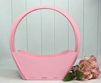 0000176 Цветочная корзина 27х13х33 Розовый
