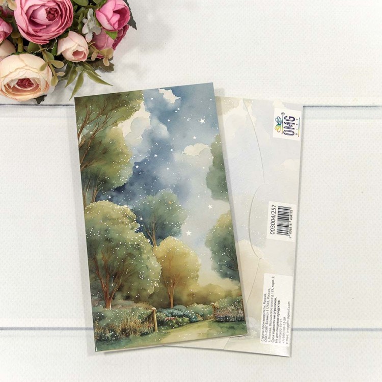 003004/257 Конверт подарочный 16,5*9см 257 1/10 1/250 003004/257 Конверт подарочный 16,5*9см 257 1/10 1/250