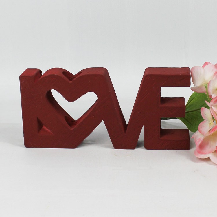 1009250002 LOVE бордо Гипсовая ваза H-93мм D-200мм