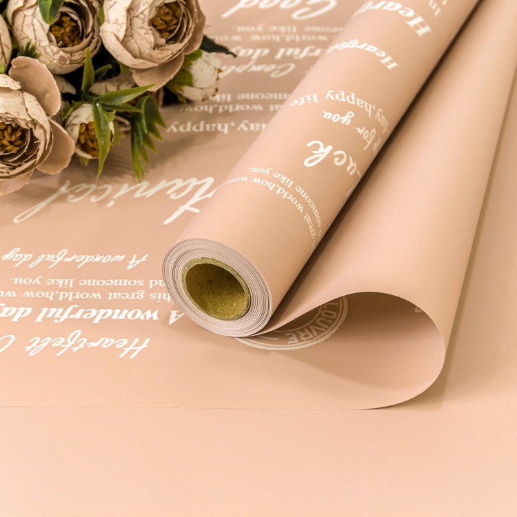 1601/7611 Плёнка 0,58*10м матовая с печатью 65мкм Персиковый-7611 1/30 1601/7611 Плёнка 0,58*10м матовая с печатью 65мкм Персиковый-7611 1/30