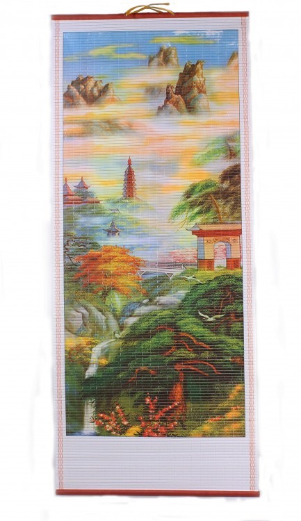 W-614 Бумажное панно с рисунком 76x32 см W-614 Бумажное панно с рисунком 76x32 см