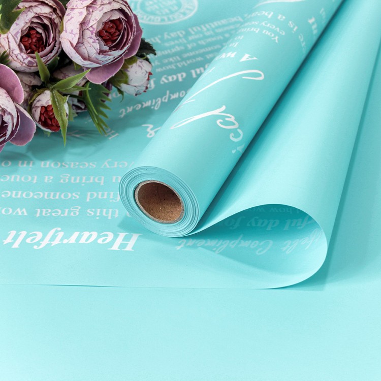 1601/636 Плёнка 0,58*10м матовая с печатью 65мкм Голубой 1/30 1601/636 Плёнка 0,58*10м матовая с печатью 65мкм Голубой 1/30