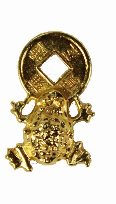 L004G Лягушка под золото 25 мм