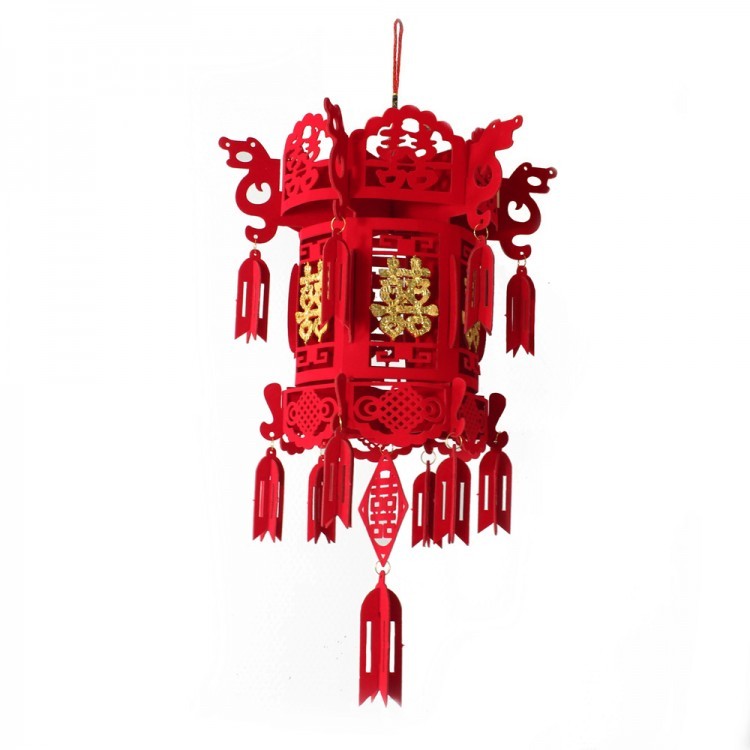 104100-21 Китайский фонарик и иероглифом "Двойное счастье" 53x27 см 104100-21 Китайский фонарик и иероглифом "Двойное счастье" 53x27 см