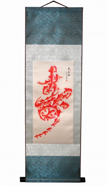 888102-12 Панно из шёлка "Карпы" (34,5х96 см) 888102-12 Панно из шёлка "Карпы" (34,5х96 см)