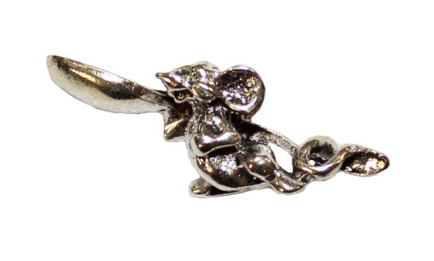 L008S Серебрянная мышка с ложкой 2в1 15 мм