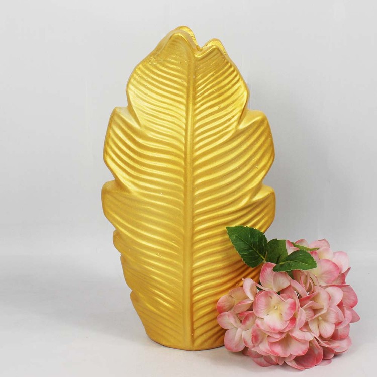 1006900001 Органайзер-кашпо, фигурка декоративная, гипс, золото H-307мм D-166*70мм