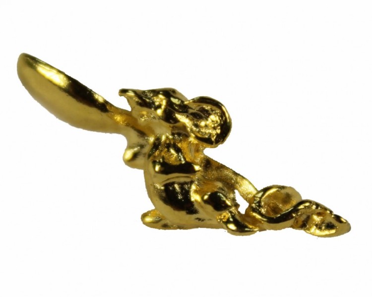 L008G Позолоченная мышка кошельковая 25 мм