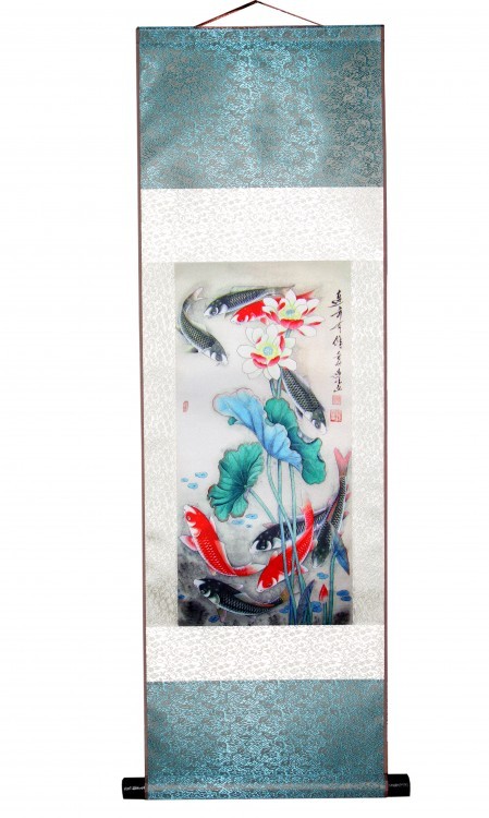 888102-24 Панно из шёлка "Рыбы" (34,5х96 см) 888102-24 Панно из шёлка "Рыбы" (34,5х96 см)