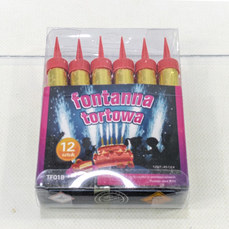 BM410-10 Свечи для торта набор "Фонтан" (12 шт.) 10см 30(±5%)сек Золотой 1/150 BM410-10 Свечи для торта набор "Фонтан" (12 шт.) 10см 30(±5%)сек Золотой 1/150