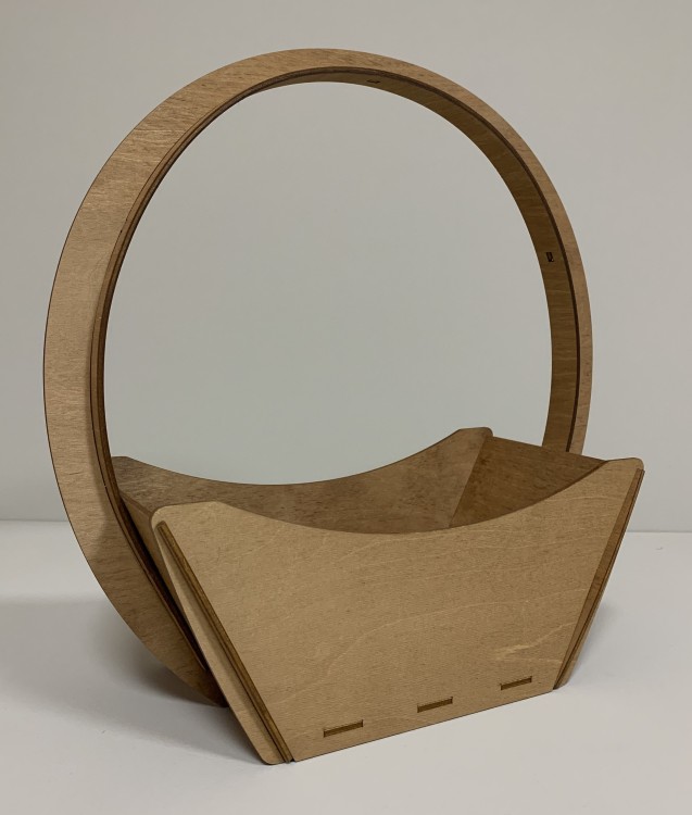 0000167 Цветочная корзина 27х13х33 Миланский орех